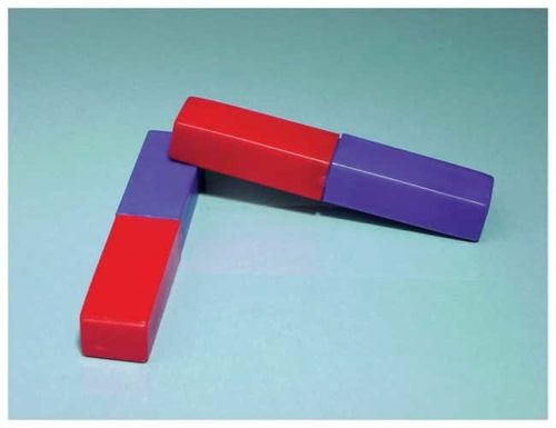 Красные/синие стержневые магниты United Scientific Supplies