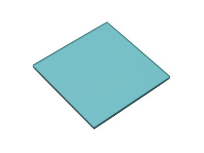 Полосовой фильтр, цветное стекло, 50,8 x 50,8 мм, синий полосовой фильтр, стекло BG18 Модель: FSQ-BG18