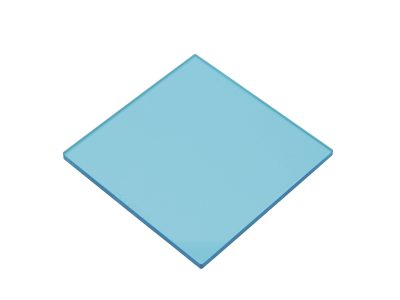 Полосовой фильтр, цветное стекло, 50,8 x 50,8 мм, синий полосовой фильтр, стекло BG38 Модель: FSQ-BG38