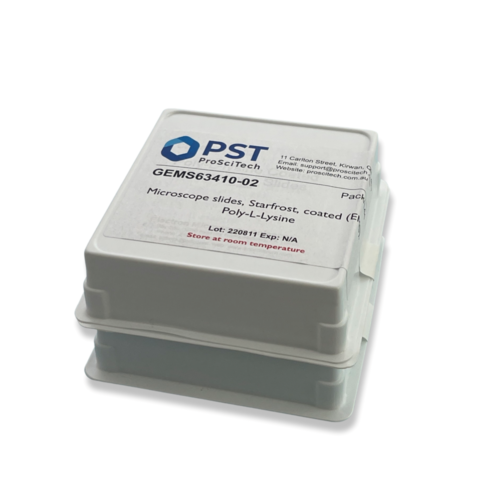 Starfrost microscope slides, coated (EMS)