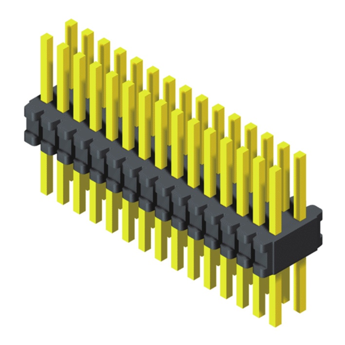 5PH6SDA14-2XXXNNXU-01 Штыревой разъем 0,8 мм, 2 ряда, высота = 1,4 мм, прямой тип