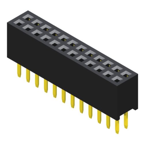 5PS3SDA44-2XXXXNNNXU-00 Розетка 1,27 мм 2 ряда H=4,4 мм прямого типа