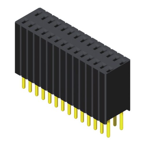 5PS4SDA85-2XXXXNNNXU-00 Гнездовой разъем 1,27x2,54 мм, 2 ряда, высота = 8,5 мм, прямой тип