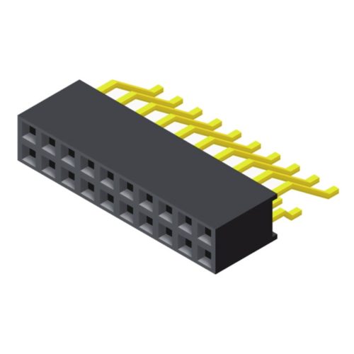 5PS2MRA63-2XXXXNNNXU-00 Розетка 2,0 мм, 2 ряда, высота = 6,35 мм, SMT, тип R/A
