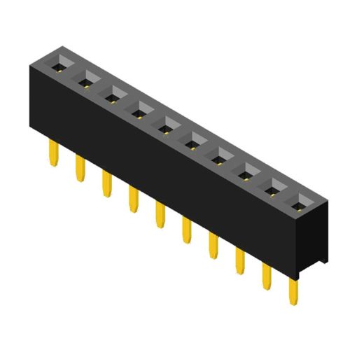 5PS2SDA40-1XXXXNNNXU-00 Розетка 2,0 мм, 1 ряд, высота = 4,0 мм, прямой тип