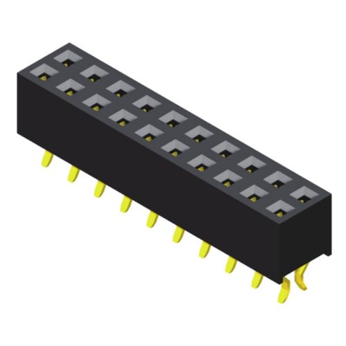 5PS2KSA46-2XXXXXNNXXU-00 Розетка с внутренней резьбой 2,0 мм, 2 ряда, высота = 4,6 мм, двухрядная