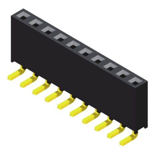 5PS2RDA63-1XXXXNNNTU-00 Розетка 2,0 мм, 1 ряд, высота = 6,35 мм, прямоугольный тип