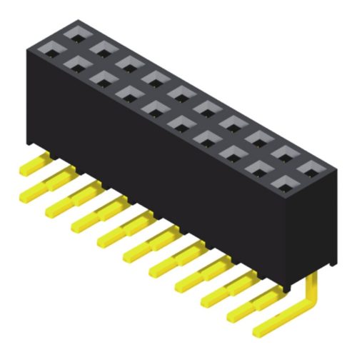 5PS2RDB63-2XXXNNNNXU-0X Розетка 2,0 мм 2 ряда H=6,35 мм прямоугольного типа