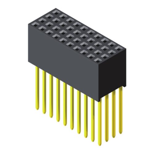 5PS2SDX94-4XXXXXXNNXX-00 Розетка 2,0 мм, 4 ряда, высота = 9,35 мм, прямой тип