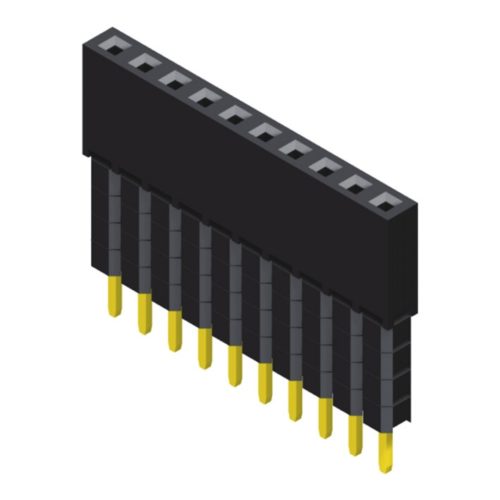 5PS2EAA63-1XXXX5XUXXXXXX-00 Гнездовой разъем 2,0 мм, 1 ряд, повышенный прямой тип