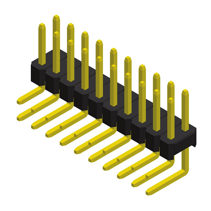 5PH1RUA25-1XXXXXNNXX-00 Контактная колодка 2,54 мм, 1 ряд, высота = 2,5 мм, прямоугольный тип U