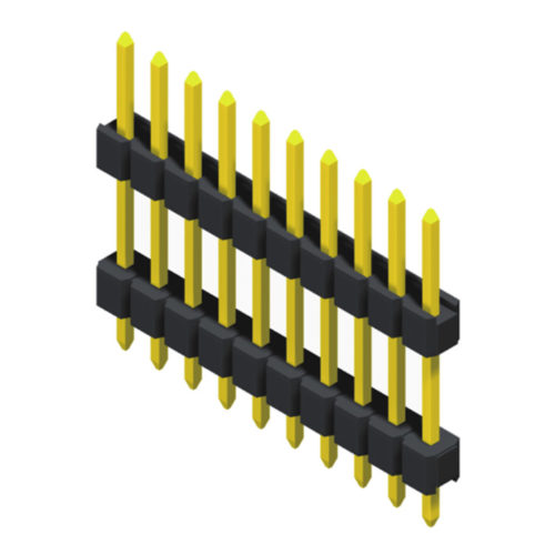 5PH1DDA17-1XXXXNNXX-00 Штыревой разъем 2,54 мм, 1 ряд, высота = 1,7 мм, прямой тип стека