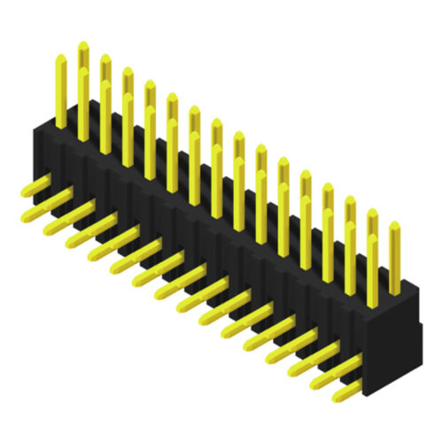5PH1RDA74-2XXXXXNNXU-00 Контактная колодка 2,54 мм, 2 ряда, высота = 7,4 мм, прямоугольный тип