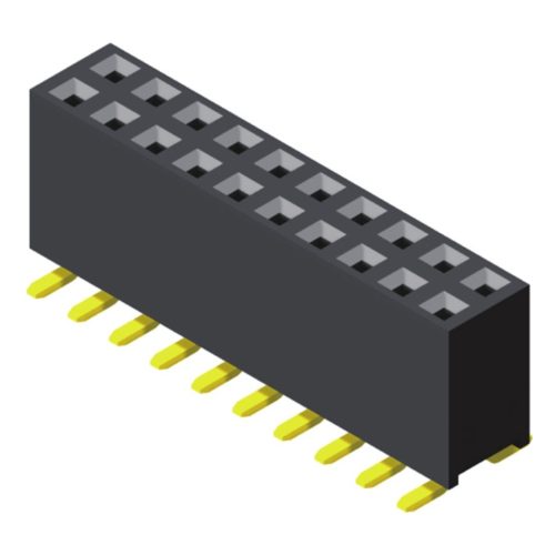 5PS1MSB71-2XXXXNXNXU-00 Гнездовой разъем 2,54 мм, 2 ряда, высота = 7,1 мм, тип SMT