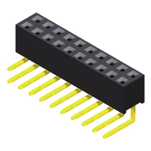 5PS1RDA57-2XXXXNNNXX-00 Розетка 2,54 мм, 2 ряда, высота = 5,7 мм, прямоугольный тип