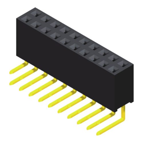 5PS1RDA85-2XXXXNNNXU-00 Гнездовой разъем 2,54 мм, 2 ряда, высота = 8,5 мм, прямоугольный тип