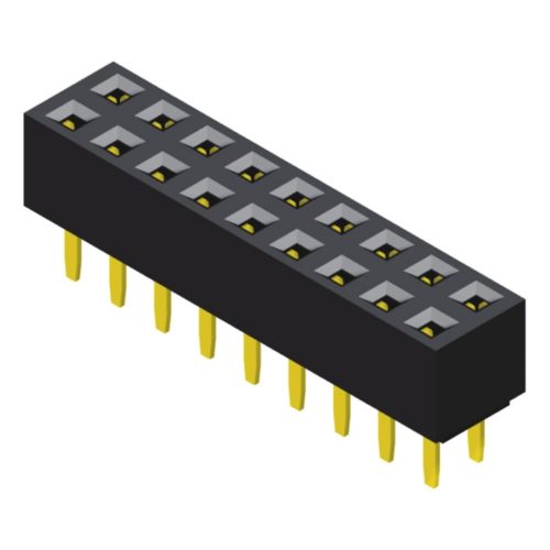 5PS1SDB50-2XXXXNNNTX-00 Розетка 2,54 мм, 2 ряда, высота = 5,0 мм, прямой тип