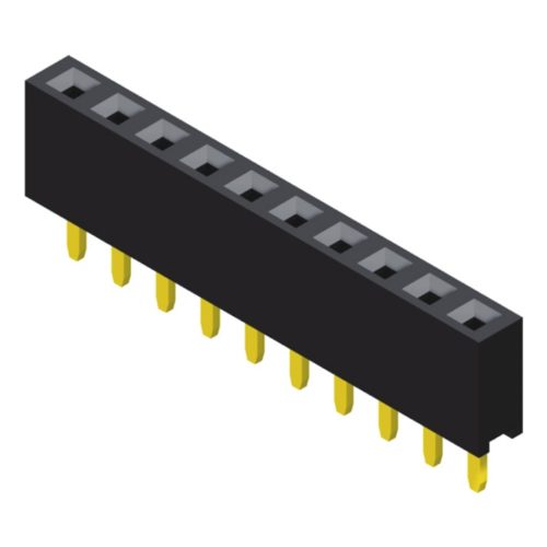 5PS1SDA57-1XXXXNNNXX-00 Розетка 2,54 мм, 1 ряд, высота = 5,7 мм, прямой тип