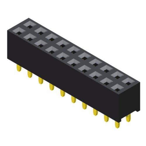 5PS1SDA57-2XXXXNNNXX-00 Розетка 2,54 мм, 2 ряда, высота = 5,7 мм, прямой тип