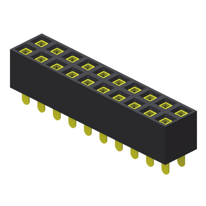 5PS1SDA71-2XXXNNNNXU-00 Розетка 2,54 мм, 2 ряда, высота = 7,1 мм, прямой тип