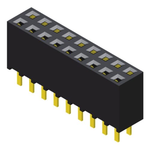 5PS1TCG85-2XXXXNNNXU-00 Розетка 2,54 мм, 2 ряда, высота = 8,5 мм, многоконтактный прямой тип