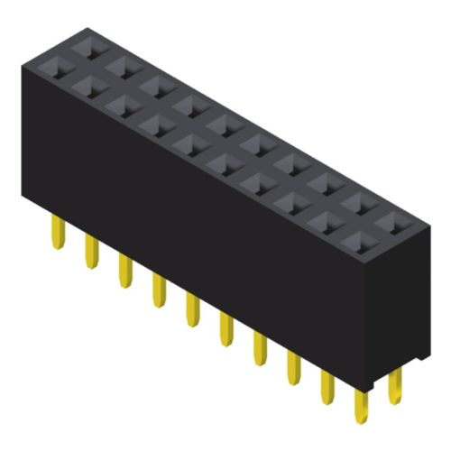 5PS1SDB85-2XXXXNNNXL-00 Гнездовой разъем 2,54 мм, 2 ряда, высота = 8,5 мм, контакт Y, прямой тип