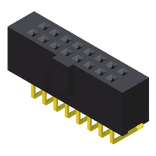 5PS1RDC85-2XXXXBNXXX-00 Розетка 2,54 мм, 2 ряда, высота = 8,5 мм, прямоугольный тип с выпуклостью