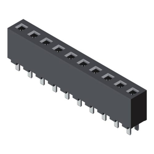 5PS9SDA89-1XXXXNNNTU-00 Розетка 3,96 мм, 1 ряд, высота = 8,89 мм, прямой тип