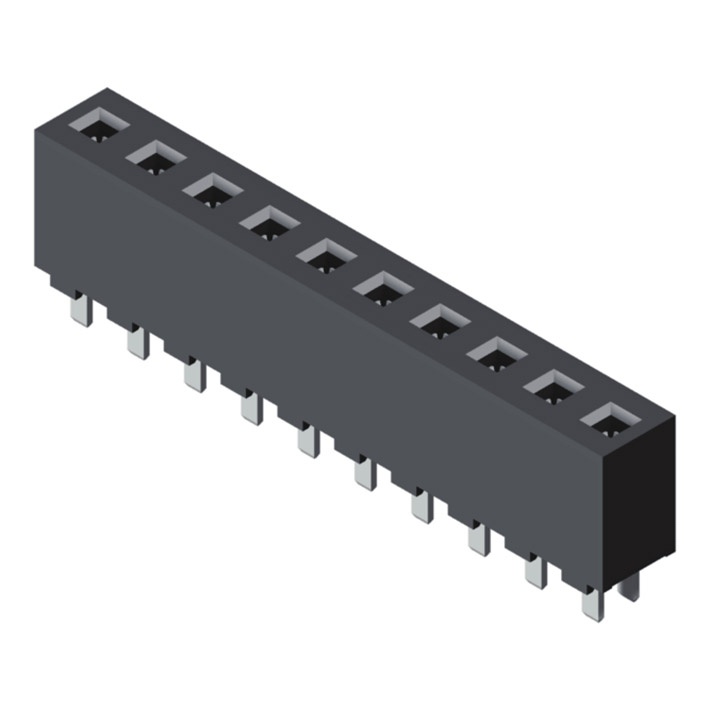 5PS9SDA89-1XXXXNNNTU-00 Розетка 3,96 мм, 1 ряд, высота = 8,89 мм, прямой тип