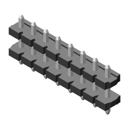 5PH8DDA25-1XXXXXNNXU-00 Штыревой разъем 5,08 мм, 1 ряд, высота 2,5 мм, прямой тип