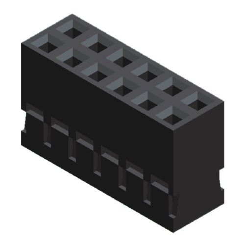 5H2000N1-2XXBBL00D01 Серия 2000, корпус 2,0 мм, 2 ряда с выпуклостью