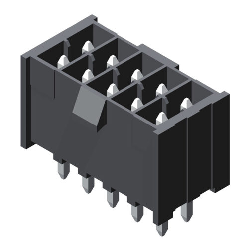 5W2553S0-2XXXXBBUM01 Серия 2553 2,54 мм бесфланцевый прямой тип