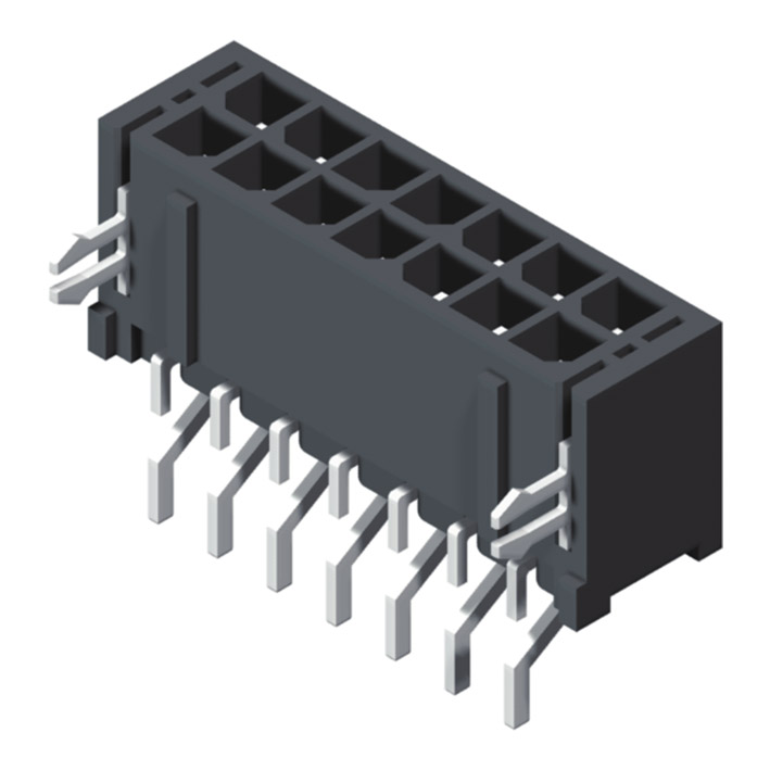 5В3000Х1-2СССХБХУК01 3000 серия 3.0мм пластина СМТ Р/А типа 2 рядка с разветвляющимся заземлением