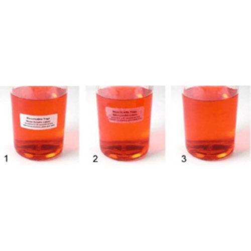 Лазерные смываемые этикетки