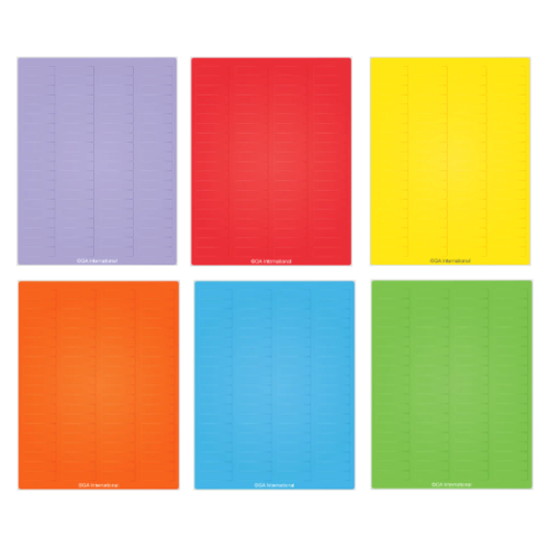 Permanent Steri-LazrTAG autoclave-resistant labels, US letter size sheets