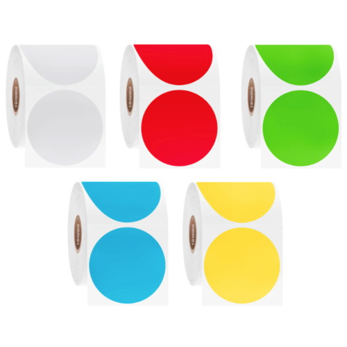 Постоянные этикетки для контейнеров ChemicoTAG, устойчивые к растворителям, круглые