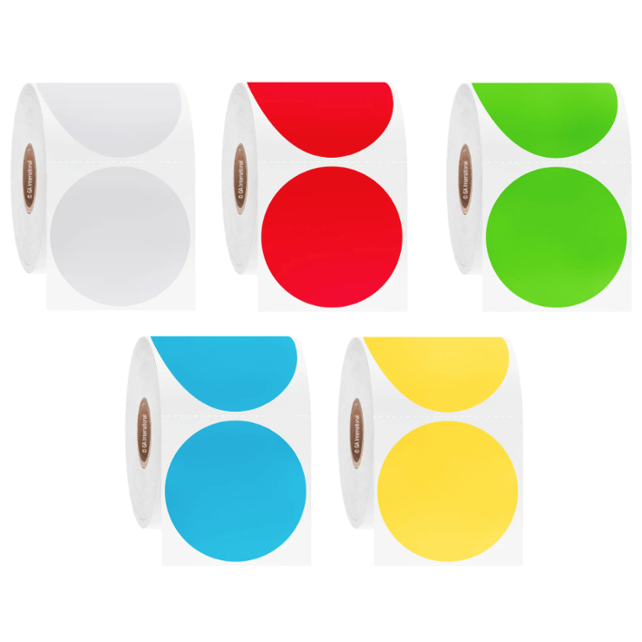 Постоянные этикетки для контейнеров ChemicoTAG, устойчивые к растворителям, круглые