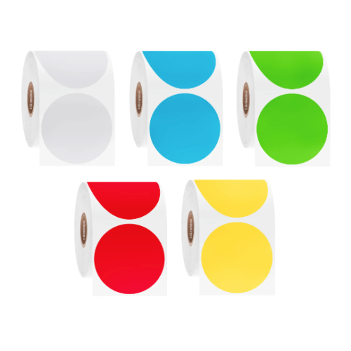 Съемные этикетки ChemicoTAG, устойчивые к растворителям, круглые