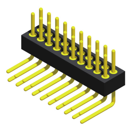 5MH3R19N-2XXXXBXU-0000-01 Вилка машинного штифта 1,27 мм R/A, тип 2 ряда