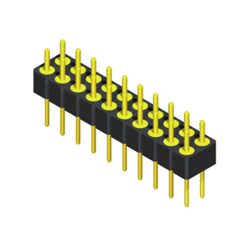 5MH2S28N-2XXXXBTU-1000-01 Головка машинного штифта 2,0 мм, прямая, 2 ряда