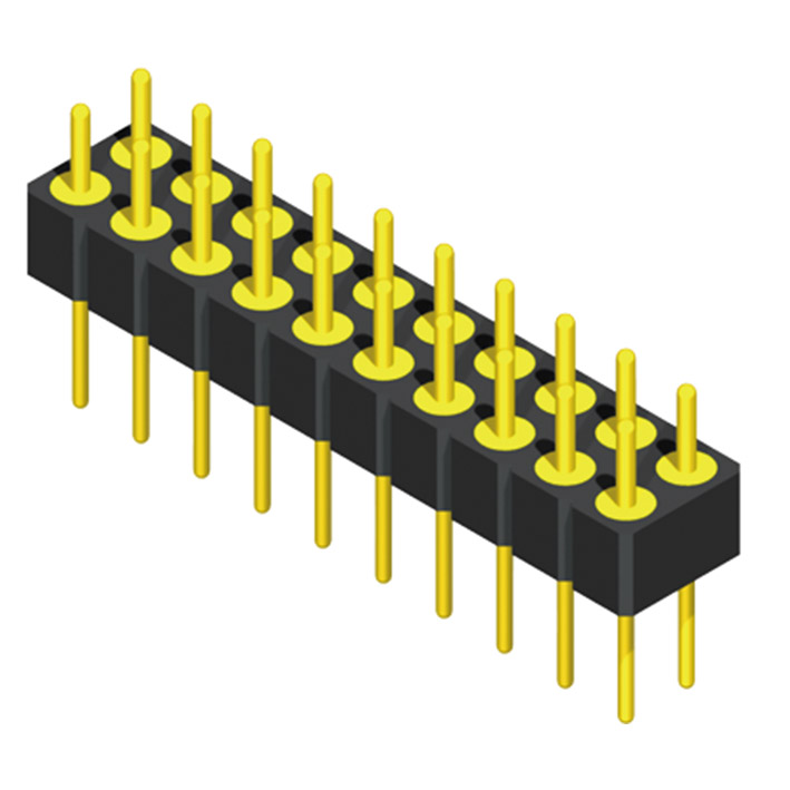 5MH1S19/30N-2XXXXBXU-XXXX-01 Прямой тип 2,54 мм, 2 ряда машинных штифтов