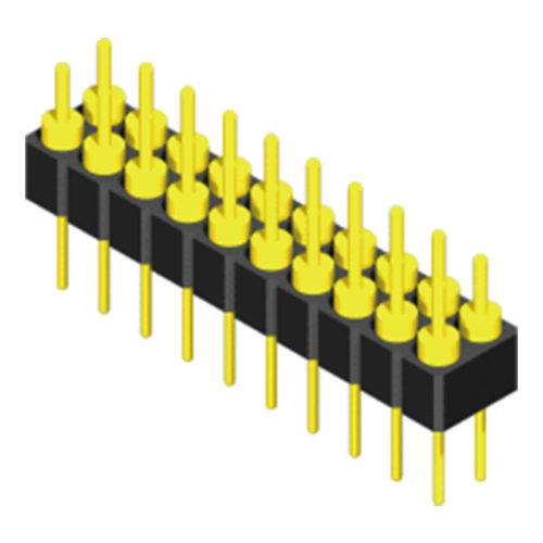 5MH1S30N-2XXXXBXU-1196-01 Головка машинного штифта, прямой тип, 2,54 мм, 2 ряда, 1