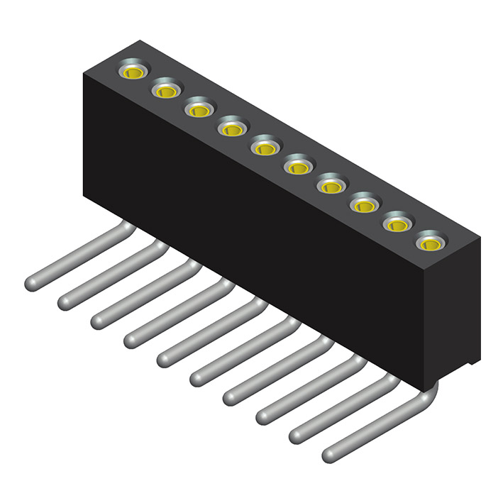 5MS3R38/41N-1XXXXBTU-0000-01 Угловая торцевая головка 1,27 мм, 1 ряд