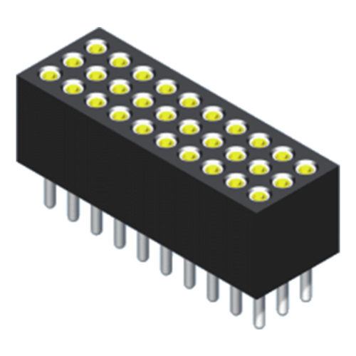 5MS3S38/41N-3XXXXBTU-0640-01 Головка машинного штифта 1,27 мм, прямая, 3 ряда