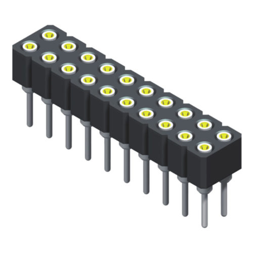 5MS2S28N-2XXS0BXU-0740-01 Торцевая головка 2,0 мм, прямая, 2 ряда, длина = 7,4