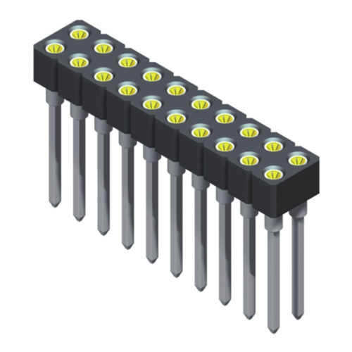 5MS1K30N-2XXXXBXU-XXXX-01 Гнездо для штифтов 2,54 мм, прямой тип SQ Pin, 2 ряда
