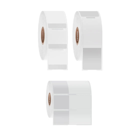 Cryo-wrapTAG cryogenic and autoclave-resistant thermal-transfer labels, rectangular + wrap, 25.4mm core