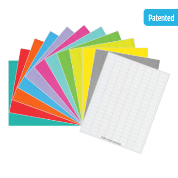 Permanent Cryo-LazrTAG cryogenic laser printer medium label sheets, US letter size