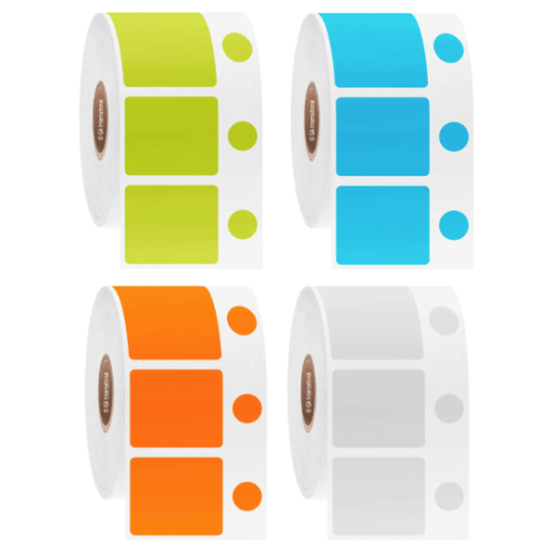 Cryo-DirectTAG cryogenic printer labels, mixed shape, 25.4mm core