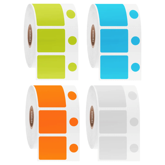 Cryo-DirectTAG cryogenic printer labels, mixed shape, 25.4mm core